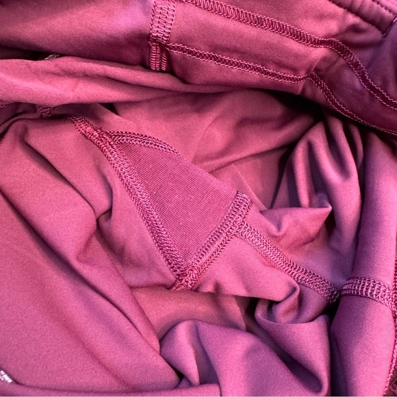 Lululemon RUN CREW TIGHT 28" Deep Ruby/Star Ruby/Figue Crop Leggings 4 - Picture 8 of 10